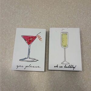 Set of Two Cocktail-Themed Signs